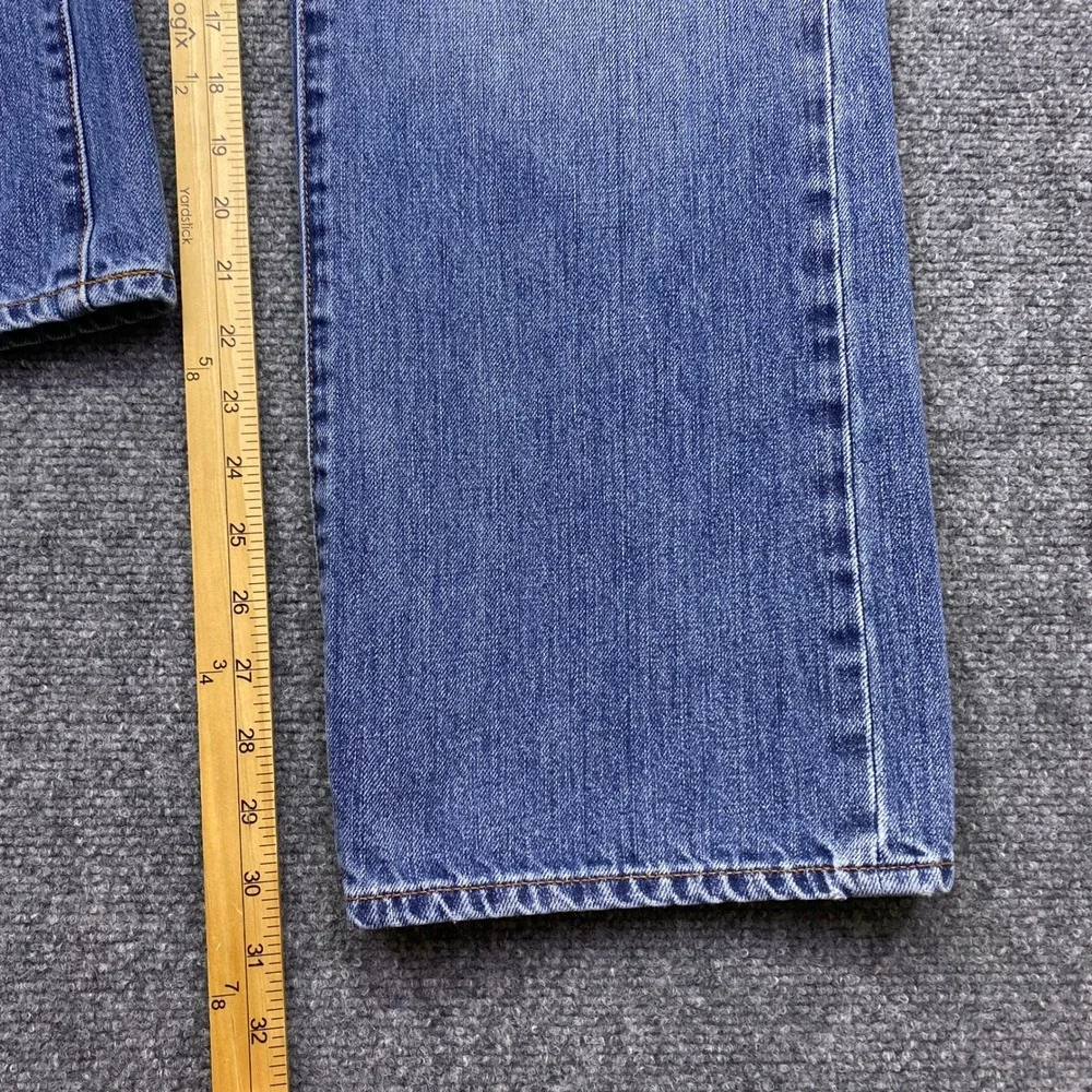 J.Crew Mens Sz 36 Bootcut Jeans Blue Denim 100% Cotton Style 86572 Western Retro